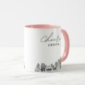 Persoonlijke Sacramento Skyline Trouwkoffiemok Mok (Voorkant rechts)