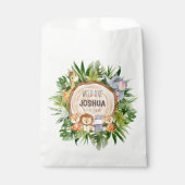 Persoonlijke Safari Animals Partij Bedankzakje (Voorkant)