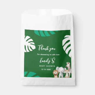 Persoonlijke Safari Baby Shower Favorieten Zakken Bedankzakje