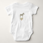 Persoonlijke Safari Baby Slab | Aangepaste naam Romper (Achterkant)
