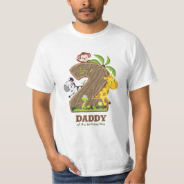 Persoonlijke Safari Birthday Tshirt voor papa