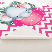 Persoonlijke Safari-dieren in een Cup Babybanket Sherpa Deken (3/4)