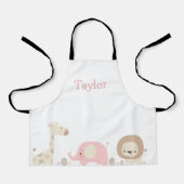 Persoonlijke Safari Kinder Apron Schort (Voorkant)