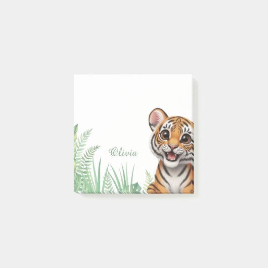 Persoonlijke Safari Tijger Post-Its Post-it® Notes (Voorkant)