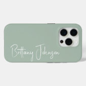 Persoonlijke Sage Groene Case-Mate iPhone Case (Achterkant (horizontaal))