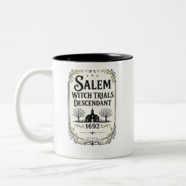 Persoonlijke Salem Heksenprocessen Afstammeling Mo Tweekleurige Koffiemok