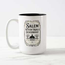 Persoonlijke Salem Heksenprocessen Afstammeling Mo Tweekleurige Koffiemok