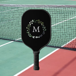 Persoonlijke saliegroene bladeren groen bladkrans pickleball paddle