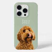 Persoonlijke saliegroene hondsfoto Case-Mate iPhone case (Achterkant)