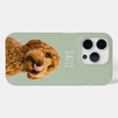 Persoonlijke saliegroene hondsfoto Case-Mate iPhone case (Achterkant (horizontaal))