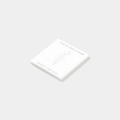 Persoonlijke saliegroene minimalistische dagelijks post-it® notes (Schuin)