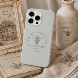 Persoonlijke saliegroene vintage Franse landelijke iPhone 15 Pro Case