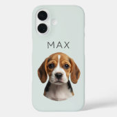 Persoonlijke saliehond foto & naam Case-Mate iPhone case (Achterkant)