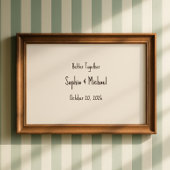 Persoonlijke "Samen Sterker" Huwelijksposter Poster
