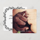 Persoonlijke "Samen Voor Altijd" Voeg een Foto Kaa (Voorkant / Achterkant)