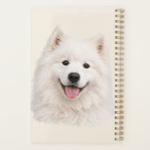 Persoonlijke Samojed met eigen naam Planner (Achterkant)