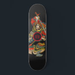 Persoonlijke Samurai Persoonlijk Skateboard<br><div class="desc">Persoonlijk gedurfd samurai warrior Asian art skateboard met je initialen in het midden.</div>