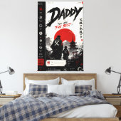 Persoonlijke Samurai Vader Canvas Wandkunst Afdruk (Insitu (Slaapkamer))