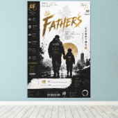 Persoonlijke Samurai Vaderlijkheid Canvas Kunst (Insitu (Houten vloer))