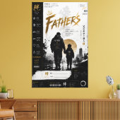 Persoonlijke Samurai Vaderlijkheid Canvas Kunst (Insitu (Woonkamer))