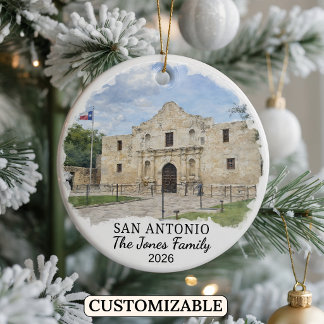 Persoonlijke San Antonio-versiering, Aangepaste Te Keramisch Ornament