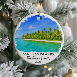 Persoonlijke San Blas-eilanden keramische ornament