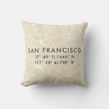 Persoonlijke San Francisco Map | Beige