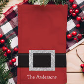 Persoonlijke Santa Belt Holiday Kitchen Towel Theedoek