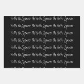 Persoonlijke Santa Dabbing Inpakpapier Vel (Voorkant 3)