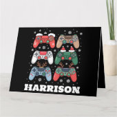 Persoonlijke Santa-gamecontroller Gamer Kerstmis Kaart (Voorkant)