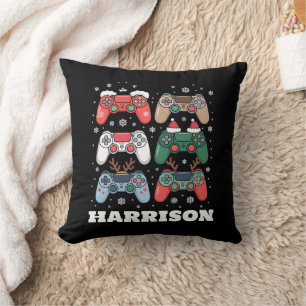 Persoonlijke Santa-gamecontroller Gamer Kerstmis Kussen