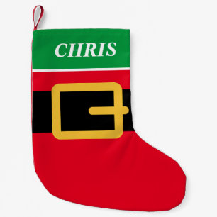 Persoonlijke Santa riem kleine Kerstensok Kerstsok