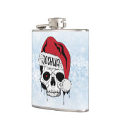 Persoonlijke Santa Skull Heupfles (Links)