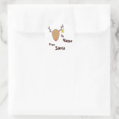 Persoonlijke Santa Sticker (Tas)