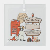 Persoonlijke Santa's Little Helper Glas Ornament (Voorkant)