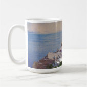 Persoonlijke Santorini Griekenland Mok (Links)