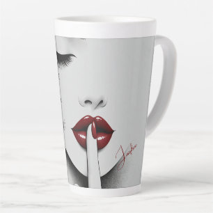 Persoonlijke Sassy Quote Rode Lippen Beauty Glam C Latte Mok
