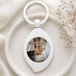 Persoonlijke Save the Date Foto Trouwcadeau Sleutelhanger