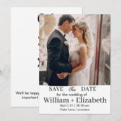 Persoonlijke Save the Date kaart met foto (Voorkant / Achterkant)