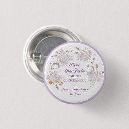 Persoonlijke 'Save the date'-magneten voor Quincea Ronde Button 3,2 Cm
