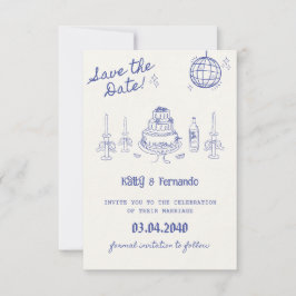 Persoonlijke 'Save the date'-trouwuitnodiging Save The Date
