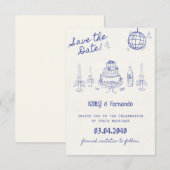 Persoonlijke 'Save the date'-trouwuitnodiging Save The Date (Voorkant / Achterkant)