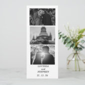 Persoonlijke Save the Date uitnodiging met koppel (Staand voorkant)