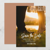 Persoonlijke Save the Date Uitnodiging Sjabloon (Voorkant / Achterkant)