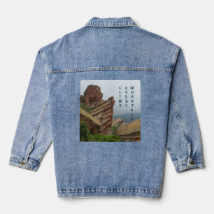 Persoonlijke Scenische "Red Rock" Spijkerjas Denim Jacket