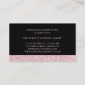 Persoonlijke schaakmessen visitekaartje (Achterkant)