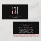 Persoonlijke schaakmessen visitekaartje (Voorkant / Achterkant)