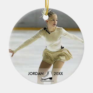 Persoonlijke schaatsen voor schaatsen keramisch ornament