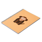 Persoonlijke schattige aap notitieboek (Linkerzijde)