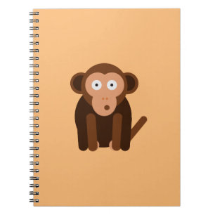 Persoonlijke schattige aap notitieboek